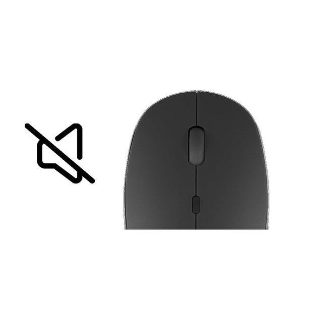 Kompiuterinė pelė belaidė NATEC Wireless Harrier 2 1600DPI Bluetooth 5.1 black