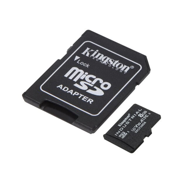 Atminties kortelė su adapteriu MICRO SDHC 8GB UHS-I/W/A SDCIT2/8GB KINGSTON