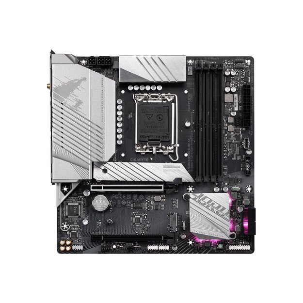 Pagrindinė plokštė GIGABYTE B760M AORUS ELITE AX LGA1700 4xDDR5 4xSATA 2xM.2 1xDP 1xHDMI