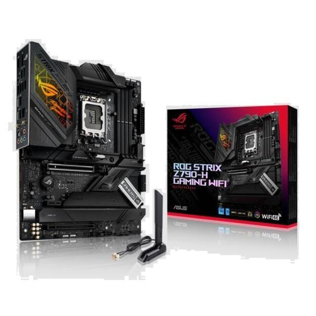 Pagrindinė plokštė |ASUS|Intel Z790|LGA1700|ATX|Memory DDR5|Memory slots 4|1xPCI-Express 3.0 1x|1xPCI-Express 4.0 16x|1xPCI-Express 5.0 16x|4xM.2|1xHDMI|1xDisplayPort|2xUSB 2.0|6xUSB 3.2|2xUSB-C|1xOptical S/PDIF|1xRJ45|5xAudio port|STRIXZ790-HGAMINGWIFI