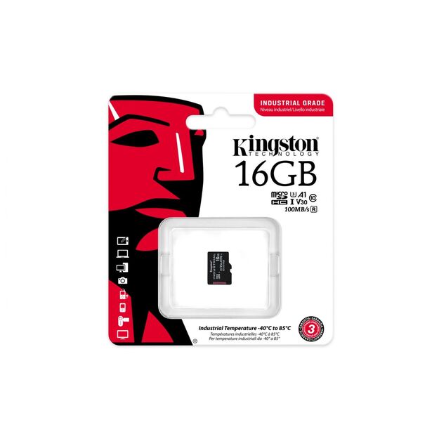 Atminties kortelė MICRO SDHC 16GB UHS-I/SDCIT2/16GBSP KINGSTON 6