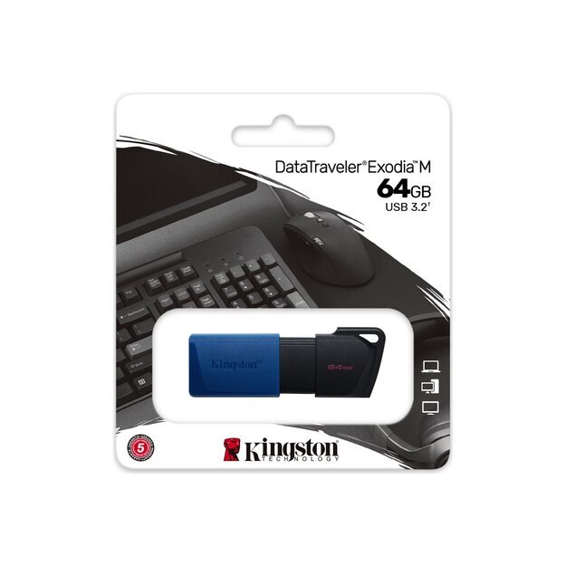 MEMORY DRIVE FLASH USB3.2/64GB DTXM/64GB KINGSTON