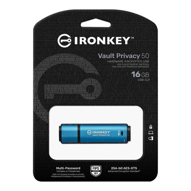 MEMORY DRIVE FLASH USB3.2 16GB/IKVP50/16GB KINGSTON