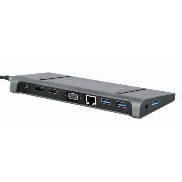 I/O ADAPTER USB-C TO HDMI/USB3/9IN1 A-CM-COMBO9-02 GEMBIRD