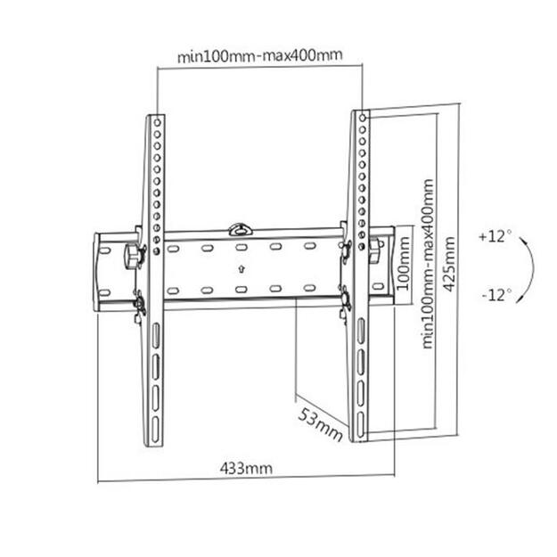 TV SET ACC WALL MOUNT 32-55 /WM-55T-02 GEMBIRD