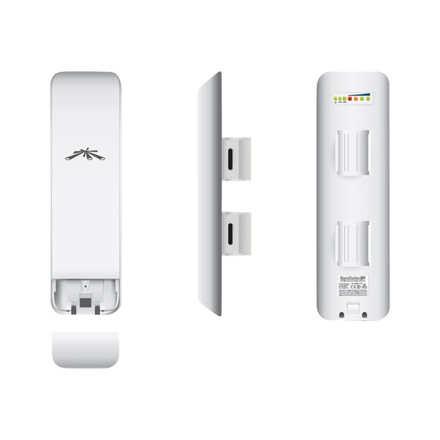 Bevielis ryšio tinklas (CPE) UBIQUITI NSM2 NanoStation M2 2.4GHz AirMax, 802.11g/n, 11 dBi Antenna, 28 dBm