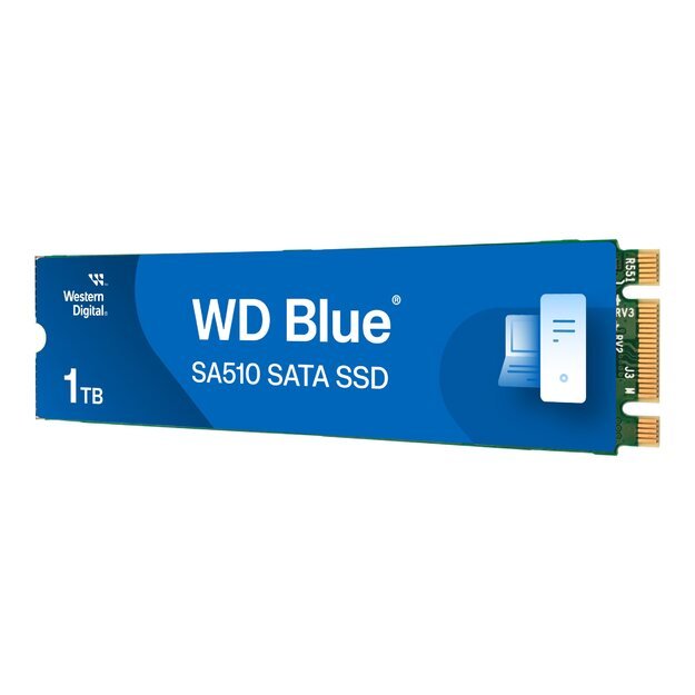 WD Blue SA510 SSD 1TB M.2 2280 SATA III 6Gb/s internal single-packed 3