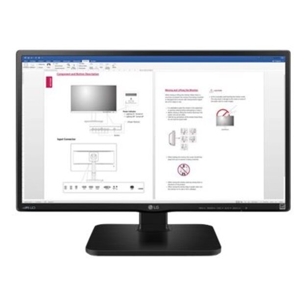 LG 24BK450H-B 60cm 23,8inch TFT 16:9 1920x1080 FHD AH-IPS 250cd/m3 5ms HDMI black