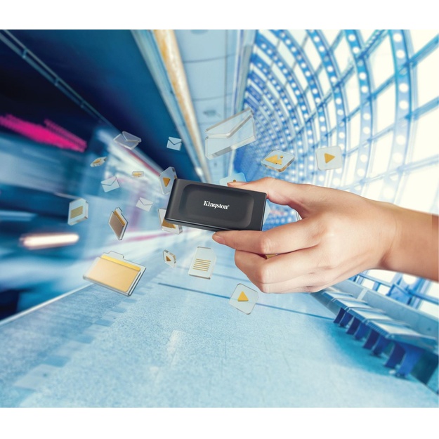 External SSD|KINGSTON|XS1000|1TB|USB 3.2|Write speed 1000 MBytes/sec|Read speed 1050 MBytes/sec|SXS1000/1000G