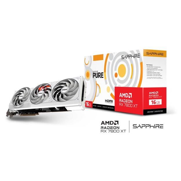 Graphics Card|SAPPHIRE|AMD Radeon RX 7800 XT|16 GB|GDDR6|256 bit|PCIE 4.0 16x|2xHDMI|2xDisplayPort|11330-03-20G