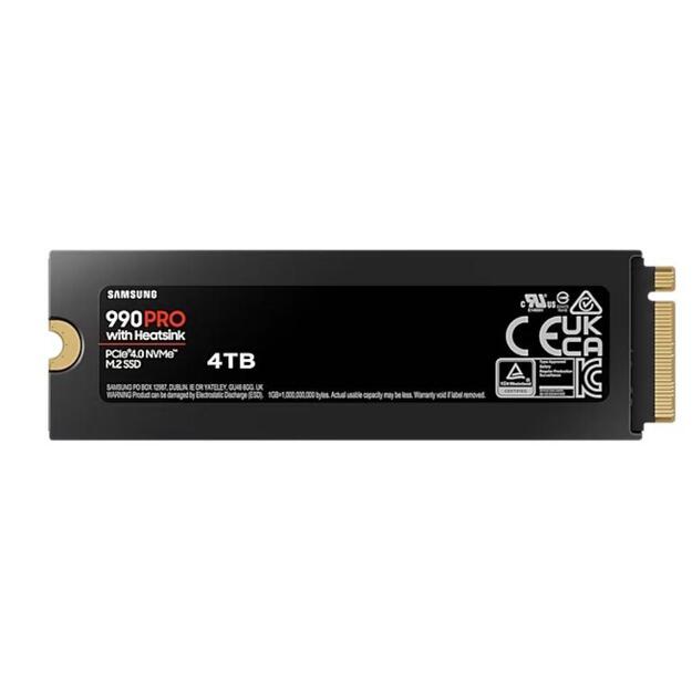 SAMSUNG 990 PRO SSD Heatsink 4TB M.2 NVMe