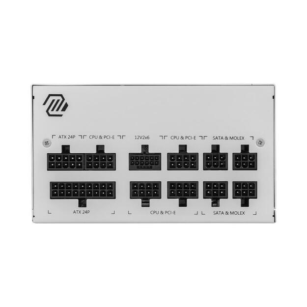 Power Supply|MSI|850 Watts|Efficiency 80 PLUS GOLD|PFC Active|MAGA850GLPCIE5WHITE