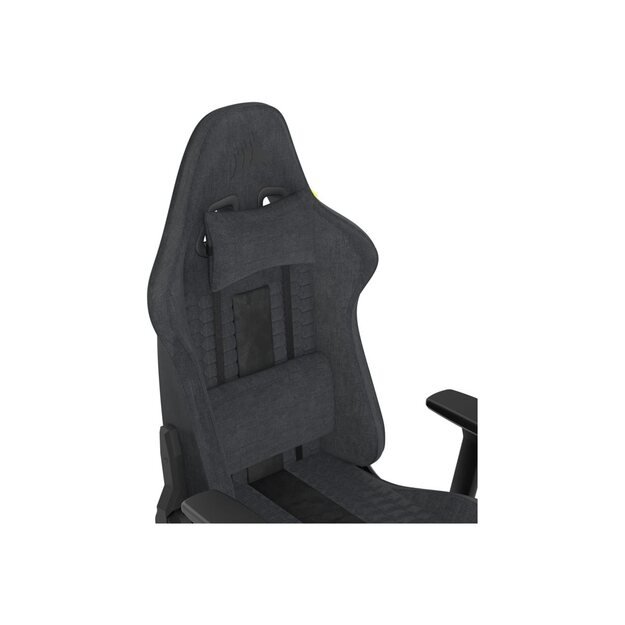 CORSAIR TC100 RELAXED Gaming Chair Fabric Grey and Black 12