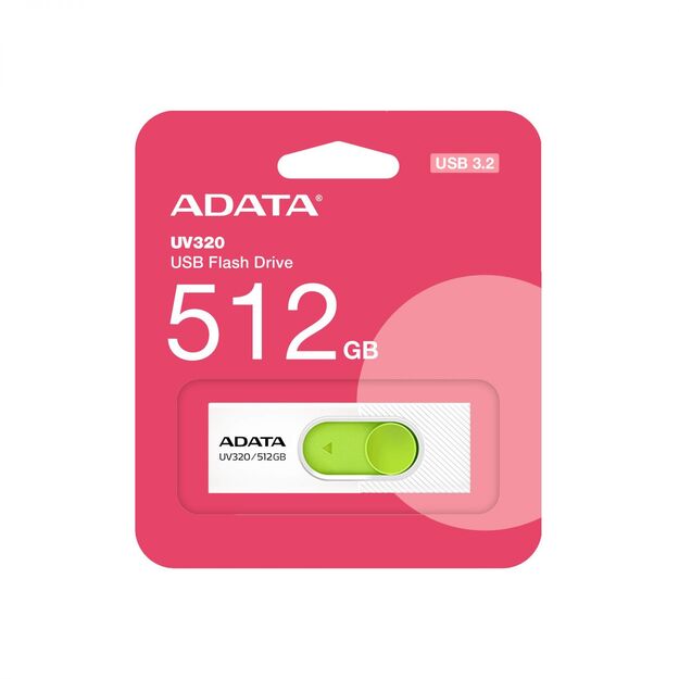 MEMORY DRIVE FLASH USB3 512GB/WHITE AUV320-512G-RWHGN ADATA 6