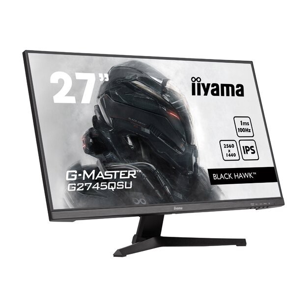 IIYAMA G2745QSU-B1 G-Master 27inch ETE IPS QHD Black Hawk 100Hz 250cd/m2 1ms HDMI DP USB-HUB 2x3.2 Speakers Black Tuner