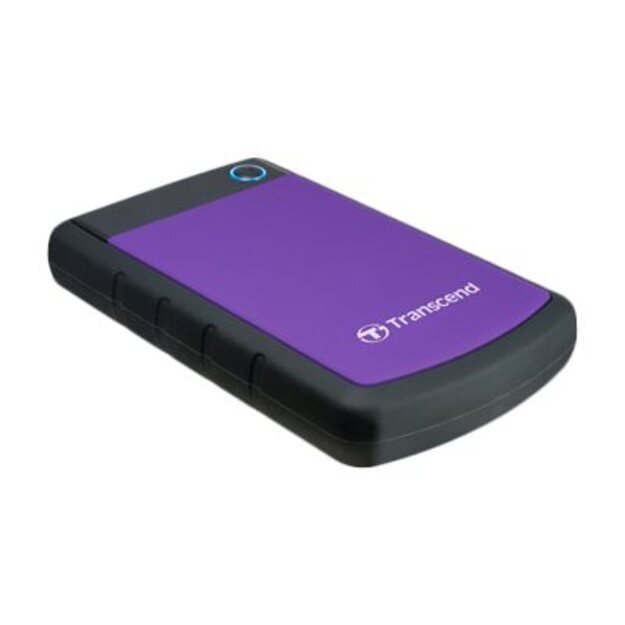 TRANSCEND 4TB StoreJet 25H3 USB 3.0 2.5 Rubber Case Anti-Shock Purple