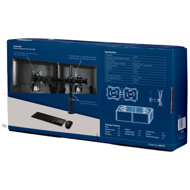 MONITOR ACC ARM Z2 BASIC/DUAL AEMNT00040A ARCTIC