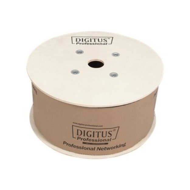 DIGITUS Installation cable cat.6A U/UTP B2ca solid wire AWG 23/1 LSOH 500m violet reel