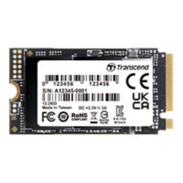 TRANSCEND 1TB M.2 2242 PCIe Gen4x4 NVMe 3D TLC DRAM-less