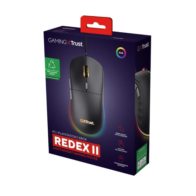 MOUSE USB OPTICAL LIGHTWEIGHT/GXT925 REDEX II 25125 TRUST 9