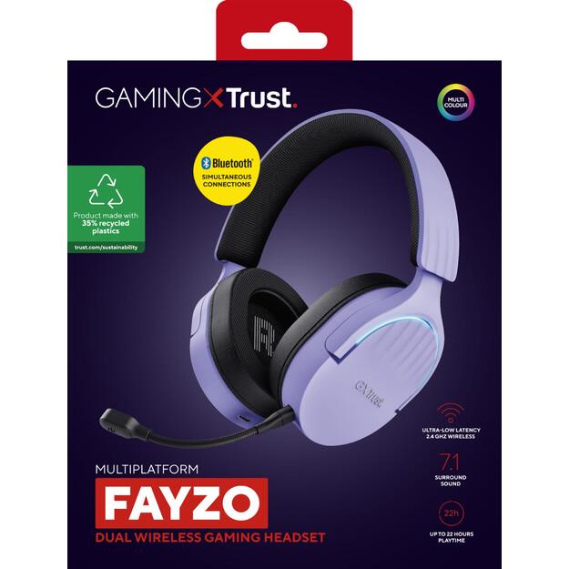 HEADSET WRL GXT491P FAYZO/PURPLE 25305 TRUST 15