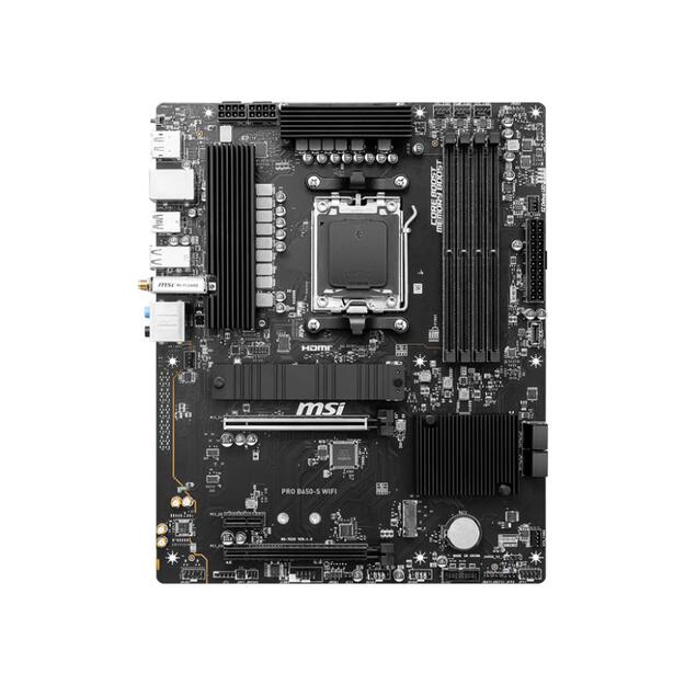 MSI PRO B650-S WIFI DDR5 AM4 ATX MB 2xPCIe x16 HDMI DP 4xSATA