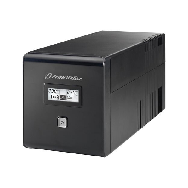 POWERWALKER VI 1000 LCD UPS Line-Interactive 1000VA 2x SCHUKO 2x IEC RJ11/RJ45 USB LCD