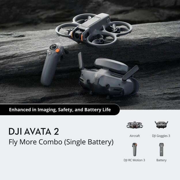 Drone|DJI|DJI Avata 2 Fly More Combo (Single Battery)|Consumer|CP.FP.00000150.08