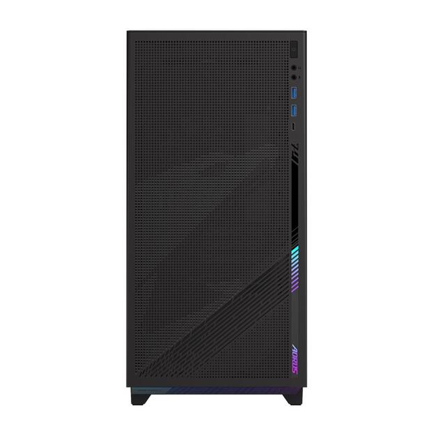 Case|GIGABYTE|AORUS C400 GLASS|MidiTower|Case product features Transparent panel|ATX|MicroATX|MiniITX|Colour Black|GB-AC400G