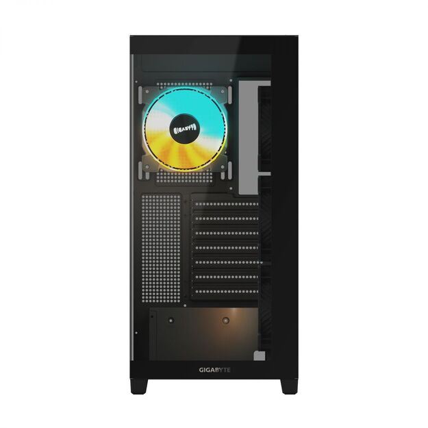 Case|GIGABYTE|GB-C500P ST|MidiTower|Case product features Transparent panel|ATX|MicroATX|MiniITX|Colour Black|GB-C500PST 8