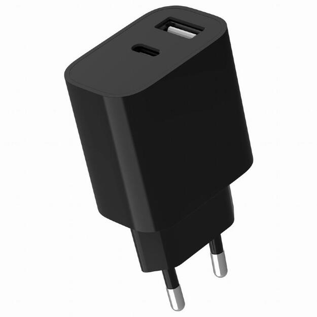 CHARGER USB UNIVERSAL BLACK/2P TA-UC-2AC12-01-BK GEMBIRD