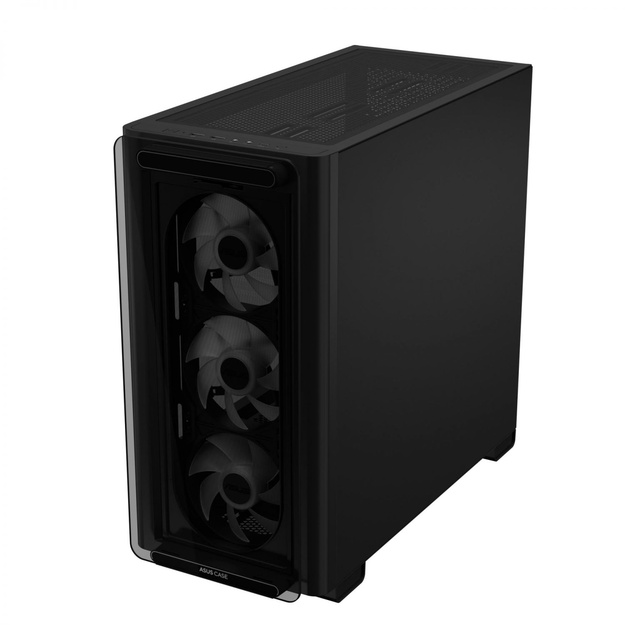Case|ASUS|A23 PLUS|MidiTower|Case product features Transparent panel|MicroATX|MiniITX|Colour Black|A23PLUSTG/ARGBBLACK