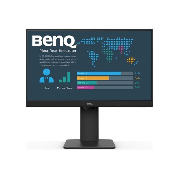 BENQ BL2486TC 23.8inch IPS FHD 250cd/m2 5ms HDMIx2 DP USB-C PD65W Daisy Chain Speakers Pivot