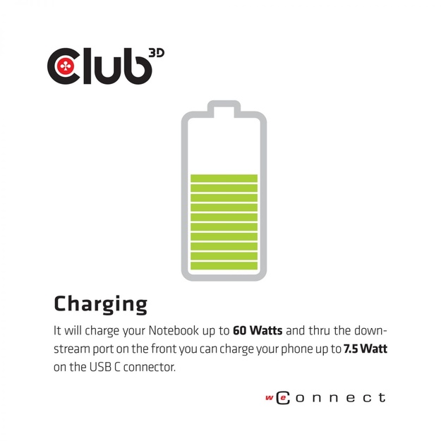 NB ACC DOCKING STATION/USB-C 60W CSV-1562 CLUB3D