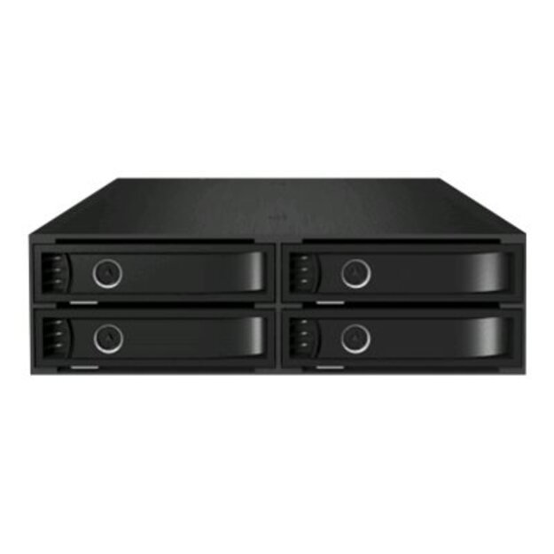 ICY BOX Backplane 4x2.5 SAS/SATA HDD in 1x5.25 bay MiniSAS Host 12Gbit/s Black