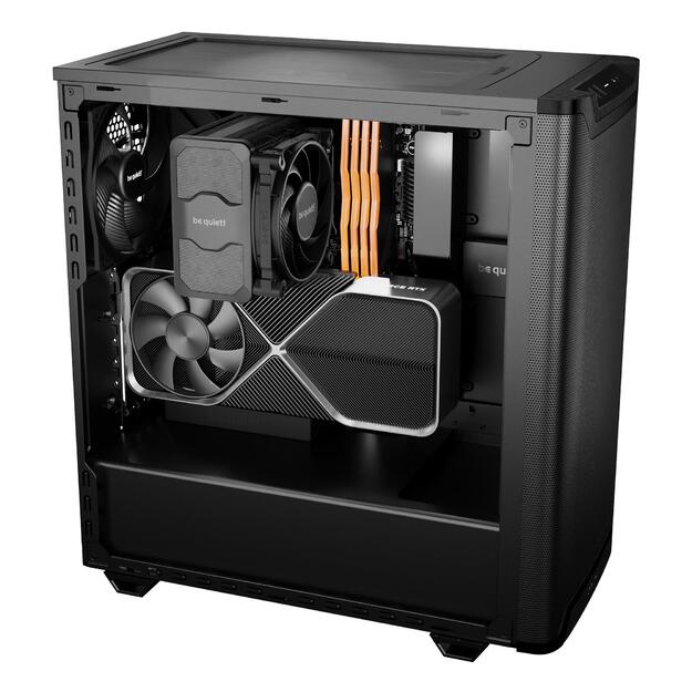 Case|BE QUIET|PURE BASE 501|MidiTower|Not included|ATX|MicroATX|MiniITX|Colour Black|BGW74 12