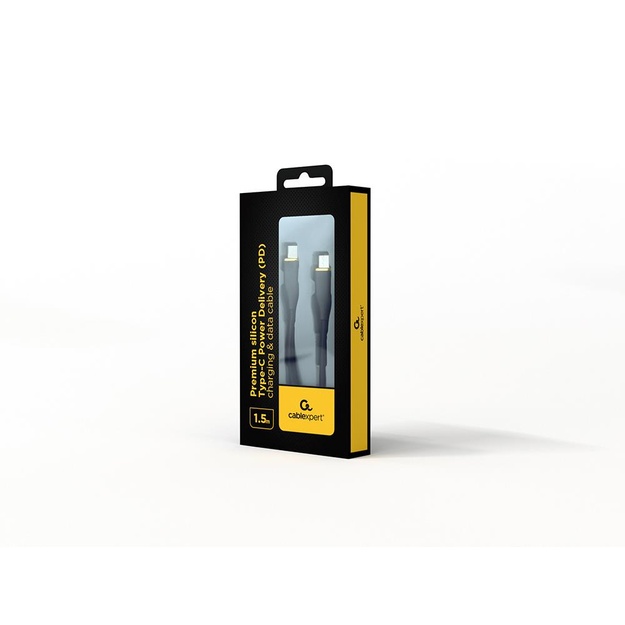 CABLE USB-C 1.5M PREMIUM BLACK/CC-USB2S-CMCM-1.5M-BK GEMBIRD