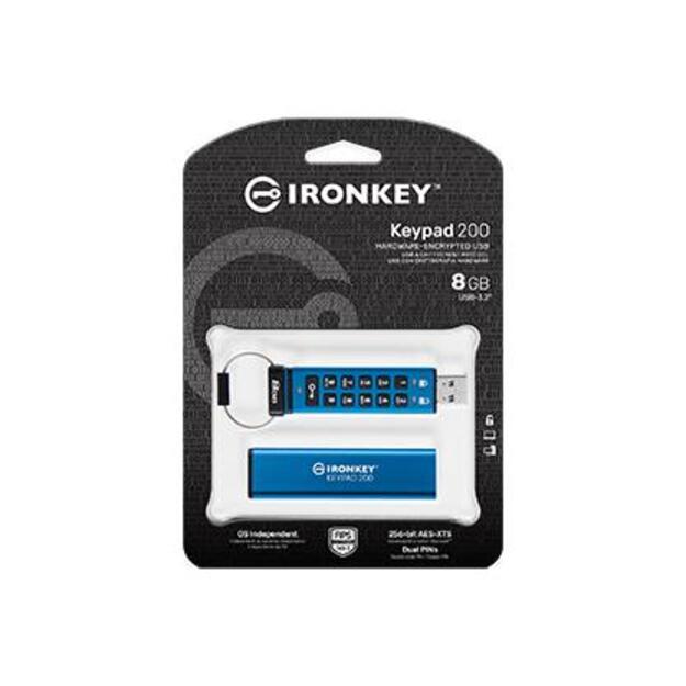 MEMORY DRIVE FLASH USB3.2/8GB IKKP200/8GB KINGSTON