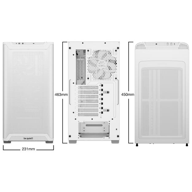 Case|BE QUIET|BGW75|MidiTower|Case product features Transparent panel|Not included|ATX|MicroATX|MiniITX|Colour White|BGW75 9
