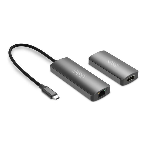 DIGITUS 4K Video Extender USB-C - HDMI 4K/120Hz CAT6 30m