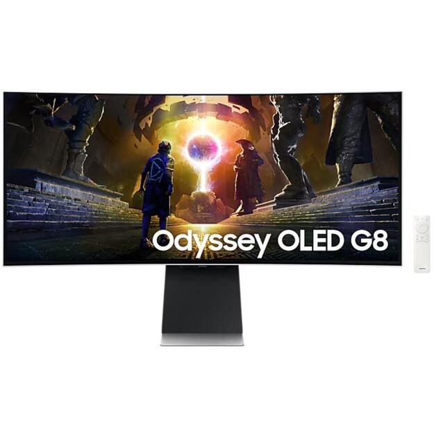 SAMSUNG LS34DG850SUXDU 34inch UWQHD Curved Odyssey OLED G8 Monitor 250cd/m2 0.03ms 2xHDMI 2xUSB