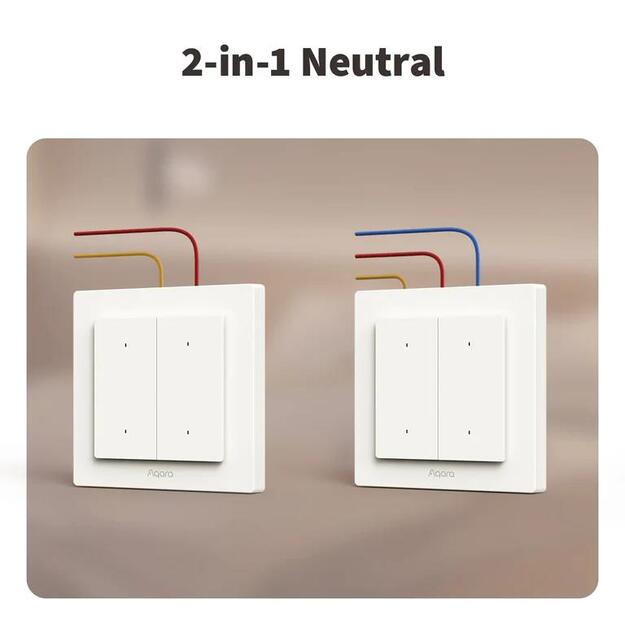 SMART HOME LIGHT SWITCH H2/WS-K08D AQARA 2