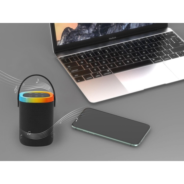 Portable Speaker|GEMBIRD|Portable/Wireless|Bluetooth|SPK-BT-LED-06