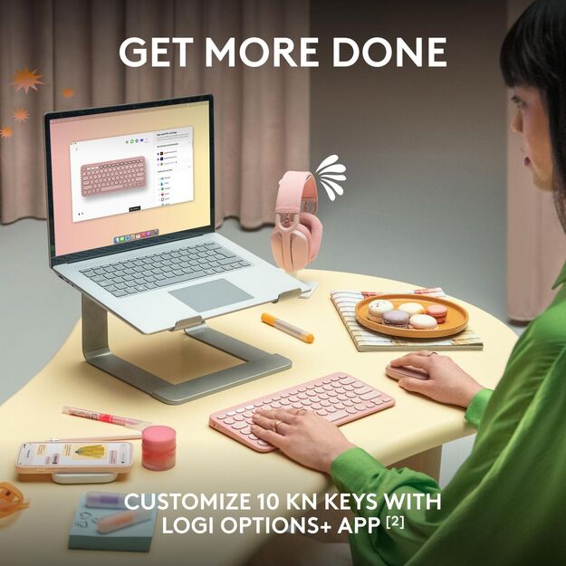 KEYBOARD BLUETH K380S ENG/ROSE 920-011853 LOGITECH 16