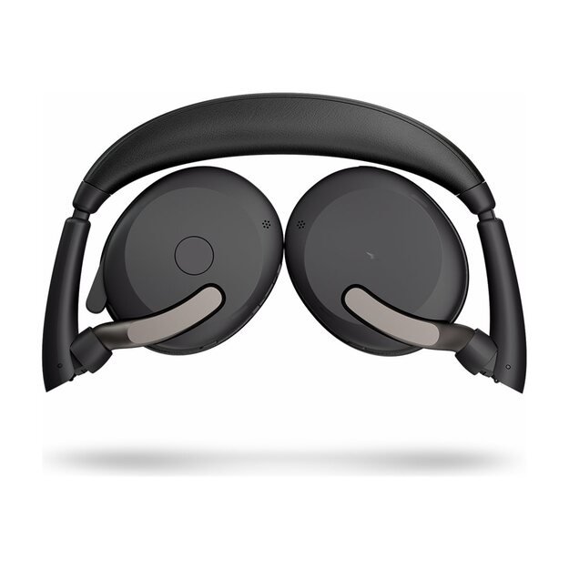 JABRA Evolve2 65 Flex UC Stereo Headset on-ear Bluetooth wireless active noise cancelling USB-C black Optimised for UC