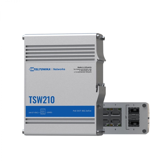 Switch|TELTONIKA|TSW210|8x10Base-T / 100Base-TX / 1000Base-T|2xSFP|TSW210