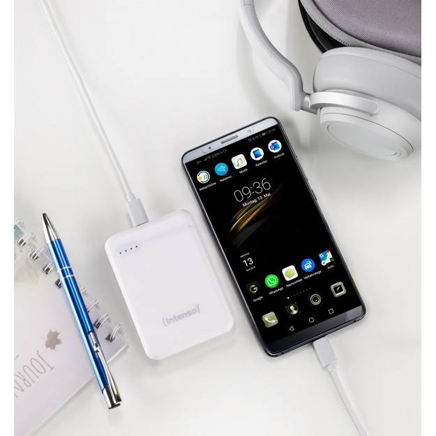 POWER BANK USB 5000MAH/WHITE 7313522 INTENSO