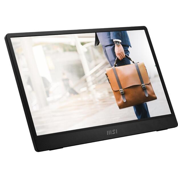 LCD Monitor|MSI|PRO MP161 E2U|15.6 |Business|Panel IPS|1920x1080|16:9|60Hz|Matte|Speakers|Tilt|Colour Black|PROMP161E2U 40