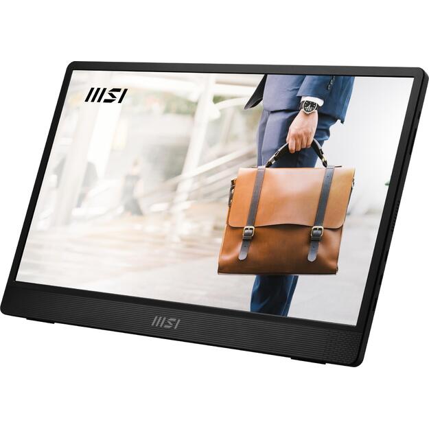 LCD Monitor|MSI|PRO MP161 E2U|15.6 |Business|Panel IPS|1920x1080|16:9|60Hz|Matte|Speakers|Tilt|Colour Black|PROMP161E2U 23