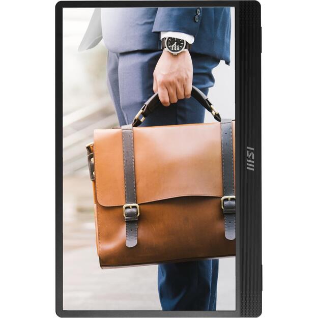 LCD Monitor|MSI|PRO MP161 E2U|15.6 |Business|Panel IPS|1920x1080|16:9|60Hz|Matte|Speakers|Tilt|Colour Black|PROMP161E2U 15